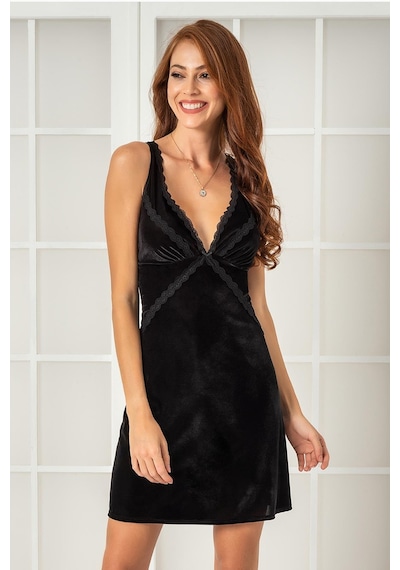 Pierre Cardin Kadife Saten Gecelik - 840 001