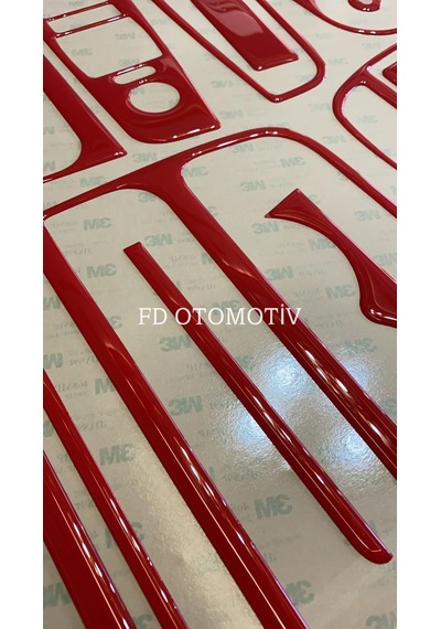 Fıat Linea Kırmızı Özel Renk Set Torpido Konsol Kaplama