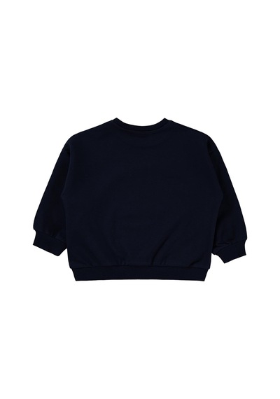Civil Baby Teddy Bear Baskılı 6-18 Ay Sweatshirt - Lacivert