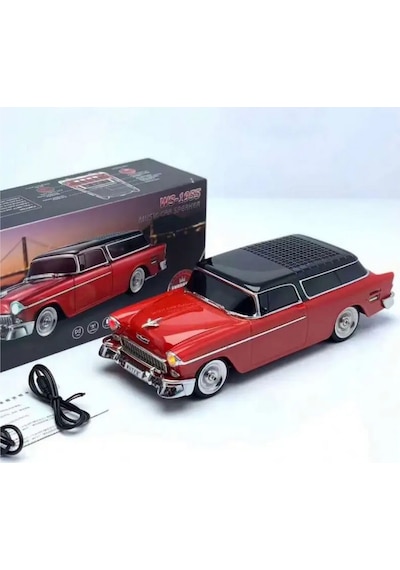 Wster Chevrolet WS-1955BT Belair 1955 Model Araba Bluetooth Hoparlör Wster Chevrolet WS-1955BT Belair 1955 Model Araba Bluetooth Hoparlör