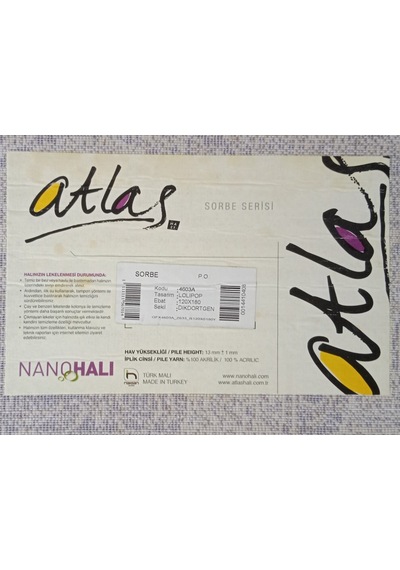 ATLAS HALI SORBE 120*180 LOLİPOP DESEN : 4603A