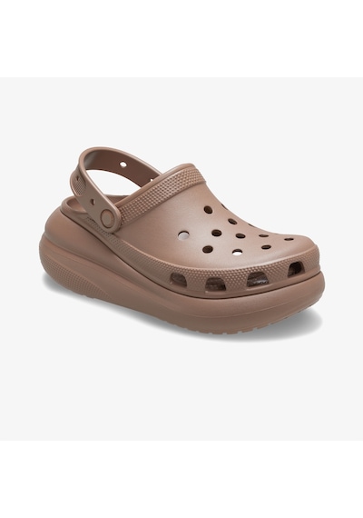 Crocs Classic Crush Kadın Kahverengi Terlik Düz 207521 Kahverengi