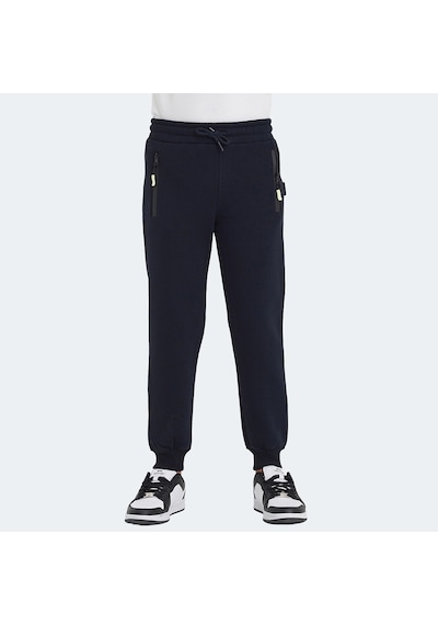 Slazenger LAMIS Çocuk Fermuar Cepli Lacivert Eşofman Altı