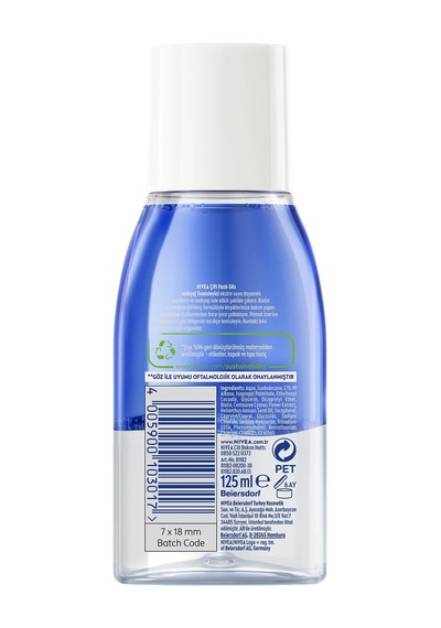 Nıvea Çift Fazlı Göz Makyaj Temizleyici 125 Ml,biotin,kirpik Bakımı,suya Dayanıklı Maskara Ve Makyaj
