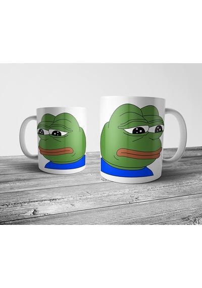 Pixxa Twitch - Feelsbadman Emote Kupa Bardak Model 1
