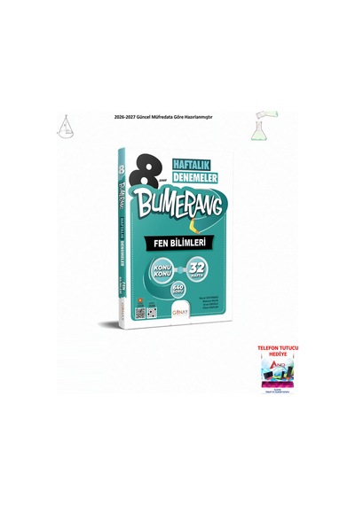 Günay 8. Sınıf Bumerang 32 Haftalık Fen Bilimleri Denemeleri