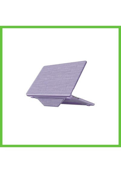 Bezos Apple Macbook Uyumlu Air 15 2023 Apple Macbook Uyumlu Kumaş Kapak - Mor Dmc