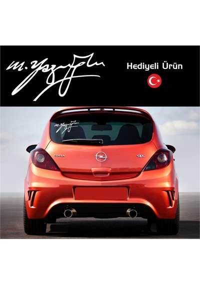 Muhsin Yazıcıoğlu Imzası Sticker Imza Stickeri Rakipsiz Kalite