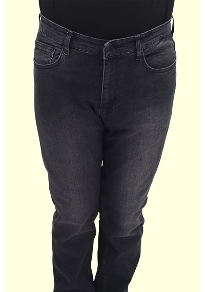 Denim Cartel Dmctekstil Erkek 1002 Yüksek Bel Normal Kesim Boru Paça Jean Pantolon Füme