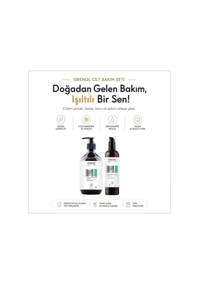 Sirenol Organik Harmoni Krem Ve Dengeleyici Şampuan Set Tüm Saçlar