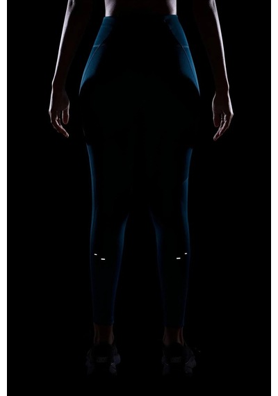 Nike Dri Fit Tempo Hr 7/8 Swoosh Run Tight Yüksek Bel Koşu Antreman Taytı Yeşil