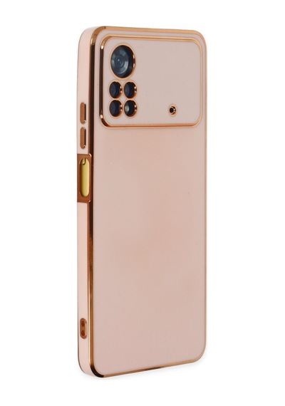 Xiaomi Poco X4 Pro 5g Uyumlu Kılıf Volet Silikon - Pembe