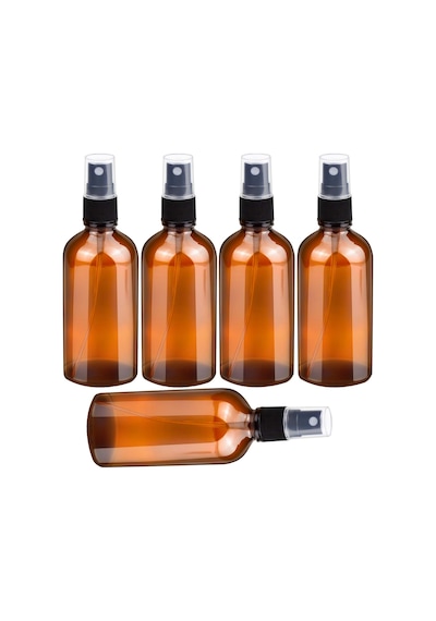 100ml Küçük Amber Cam Sprey Şişesi Boş İnce Sis Cam Şişeler Uçucu Yağlar İçin Atomizer Sprey Şi