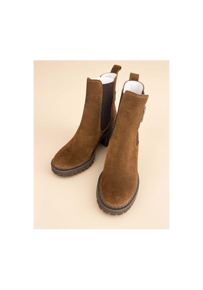 37brandshoes Süet Chelsea Bot Bej Bej