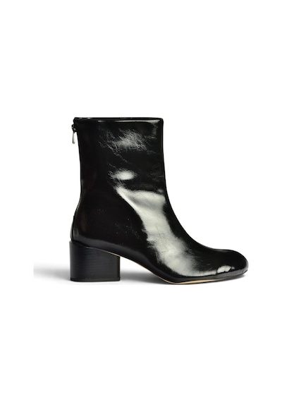 Fox Shoes Z920234060 Siyah Rustik Kalın Topuklu Kadın Bot