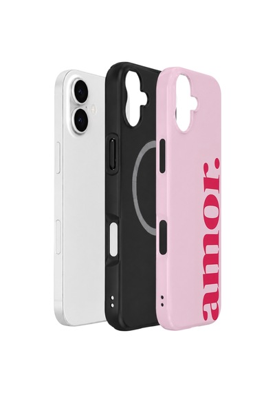 Apple iPhone Uyumlu 17 Vorian Çift Katmanlı Magsafe Kılıf Amour Pink