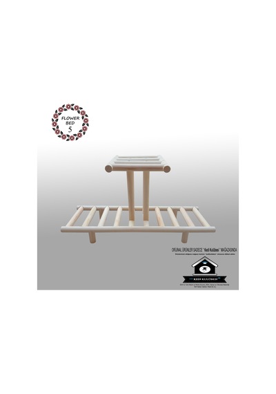 Çiçek Standı - Kibar Çiçeklik -Saksılık- Çiçek Rafı - Balkon Bahç