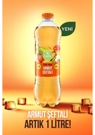 Ice Tea Armut Şeftali Soğuk Çay 1 Litre X 6 Adet