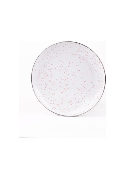 Emaylab Speckles Sunum Tabağı Dekoratif Tabak 26cm Pembe