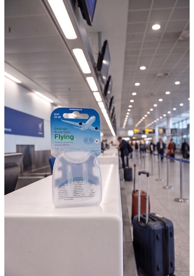 Swedsafe Flying Kulak Tıkacı, M/l Boyut, Basınç Dengeleyici, Uçuş Ve Seyahat İçin, Konforlu Kullanım
