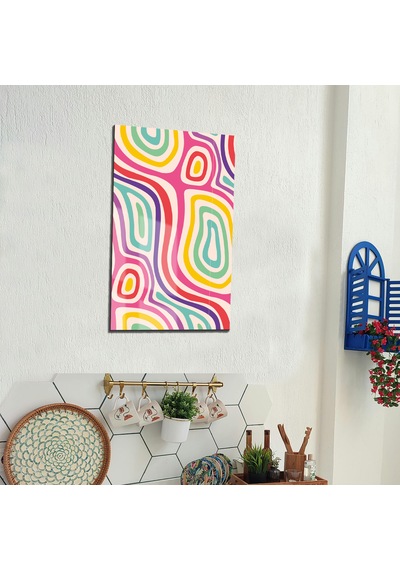 Tink Modern Dekoratif Tablo, Cam Görünümlü, Yapışkanlı, Kolay Montaj, Uv Baskılı Tt1014