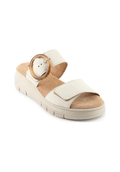 Hush Puppies Pigem 625207 Hakiki Deri Kadın Terlik Krem Krem