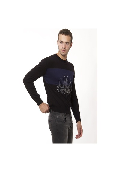 Yeni Zegna Erkek Siyah Triko (469833070) Beyaz