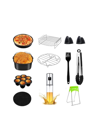 Yasomi 3,5- 4 Litre Uyumlu 7 Inc 18 Cm 12 Li Airfryer Fritöz Se