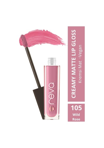 Creamy Matte Lip Gloss Wild Rose - Mat Krem Dudak Parlatıcısı - No: 105 - Vegan & Temiz İçerik Diğer Creamy Matte Lip Gloss Wild Rose - Mat Krem Dudak Parlatıcısı - No: 105 - Vegan & Temiz İçerik Diğer