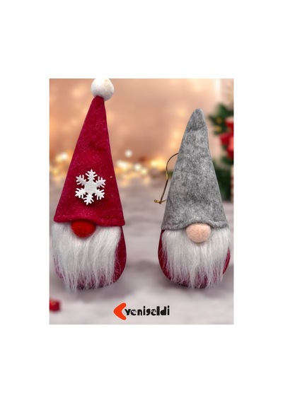 2 Adet 16 Cm Yılbaşı Şans Cücesi Iskandinav Elf Cücesi T80 Gnome