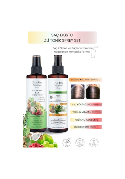 Daily Dream Series Saç Dostu 2 Li Tonik Seti Biberiye Tonik - Sirkeli Tonik 250 Ml