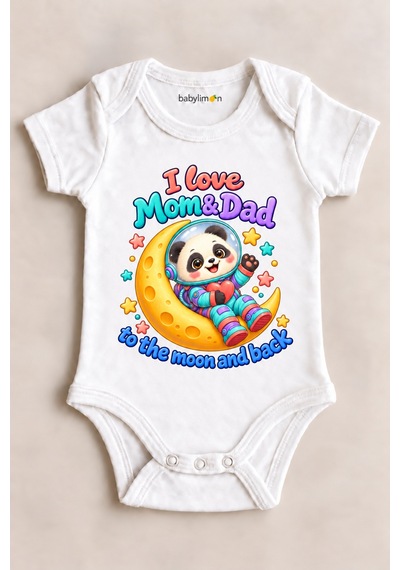 Babylimon I Love Mom & Dad To The Moon And Back Beyaz Kısa Kollu Çıtçıtlı Bebek Zıbını Beyaz - 930083995 Beyaz Babylimon I Love Mom & Dad To The Moon And Back Beyaz Kısa Kollu Çıtçıtlı Bebek Zıbını Beyaz - 930083995 Beyaz