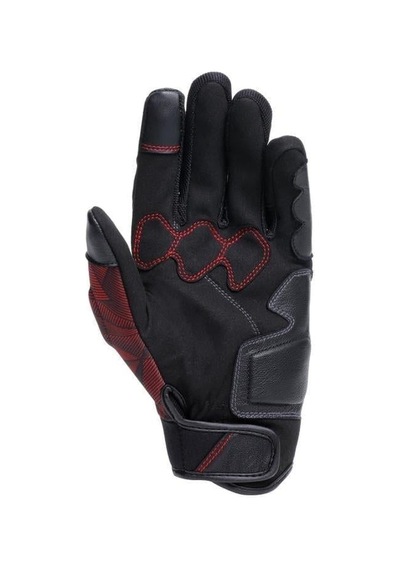 Dainese Ermex Black Red Lava Tekstil Korumalı Motosiklet Eldiven