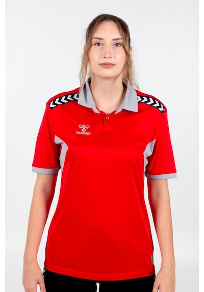 Hummel Otantik Polo Yaka Kamp Tişört Kırmızı