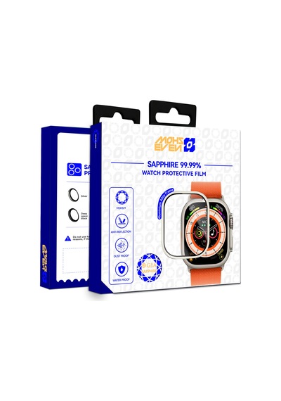 Watch Ultra 49mm Uyumlu Mohseven İwatch Seri Safir Akıllı Saat Temperli Cam Ekran Koruyucu Titanyum