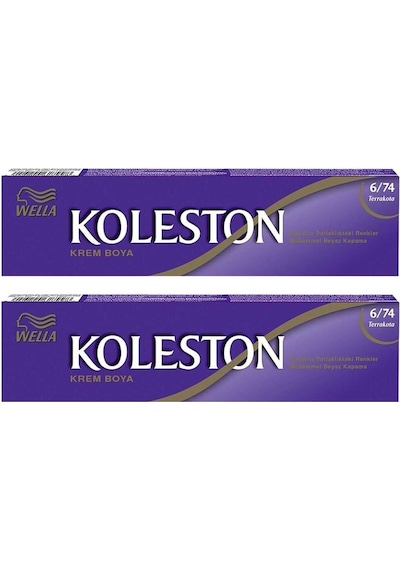 Wella Koleston Tüp Saç Boyası 6/74 Terrakota X 2 Adet