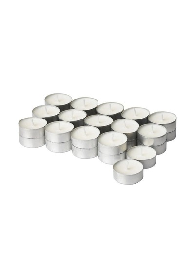 Ikea Jämlık 30'li Tealight Mum 3,8 X 3 Cm Hindistan Cevizi - Vanilya - Süt Beyaz