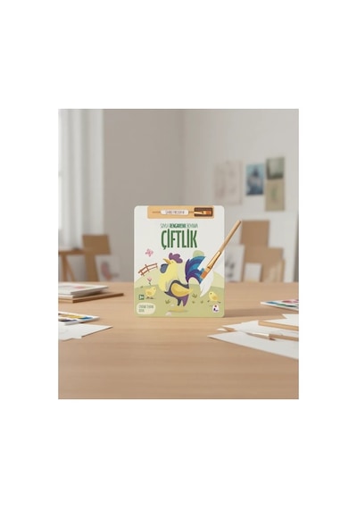 İndigo Çocuk Suyla Rengarenk Boyama - Çiftlik Sihirli Fırçasıyla Eğlenceli Kitap