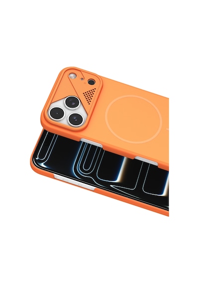 Joko - 42 - Apple iPhone Uyumlu 17 Pro Export Magsafe Kapak - Ece-umay - - Turuncu