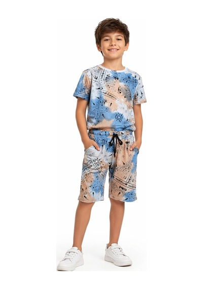 İrem Çocuk Giyim Erkek Çocuk /kız Çocuk Üzeri Yazılı Batik Desenli Turuncu Renk Şortlu Takım Turuncu İrem Çocuk Giyim Erkek Çocuk /kız Çocuk Üzeri Yazılı Batik Desenli Turuncu Renk Şortlu Takım Turuncu