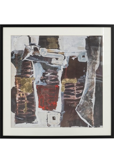 Ruzı Çerçeveli Cam Tablo 80x80cm