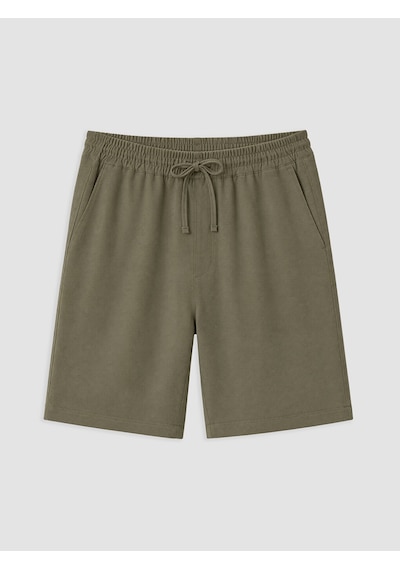 Lcw Vision Haki Regular Fit Keten Karışımlı Erkek Şort