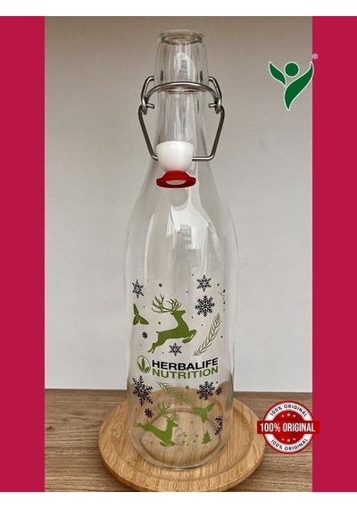 Herbalife Logolu Özel Tasarım Hava Geçirmez Kapaklı Su Şişesi - 1 Lt