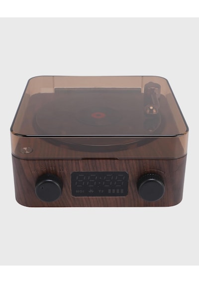 Bluetooth Hoparlörlü Gece Lambası Dijital Saat Ve Ambiyans Işığı Çok Amaçlı Sarı