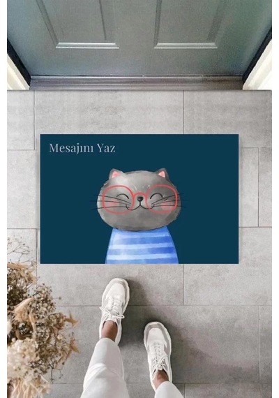 Dijital Baskı Kişiye Özel İç Kapı Dekorasyon Paspas Ps11204 Renkli