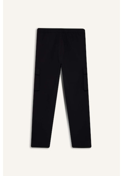 Defacto Defactofit Standart Fit Kargo Cepli Standart Paça Dokuma Sporcu Jogger F2308ax25wnbk81 Siyah