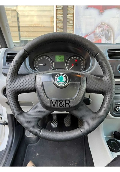 Scoda Fabia Kaplama Deri Direksiyon Kılıfı