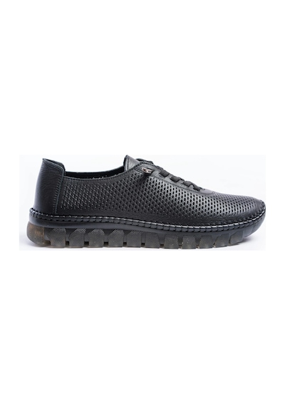 Analin Shoes Hakiki Deri Kadın Casual Ayakkabı Siyah