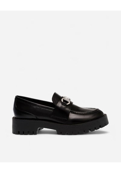Steve Madden Lando-cn Black Leat Kadın Siyah Loafer Lando-cn