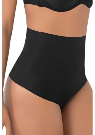 Uniquetrenders Kadın Lazer Kesim Ve Toparlayıcı String Korse Siyah